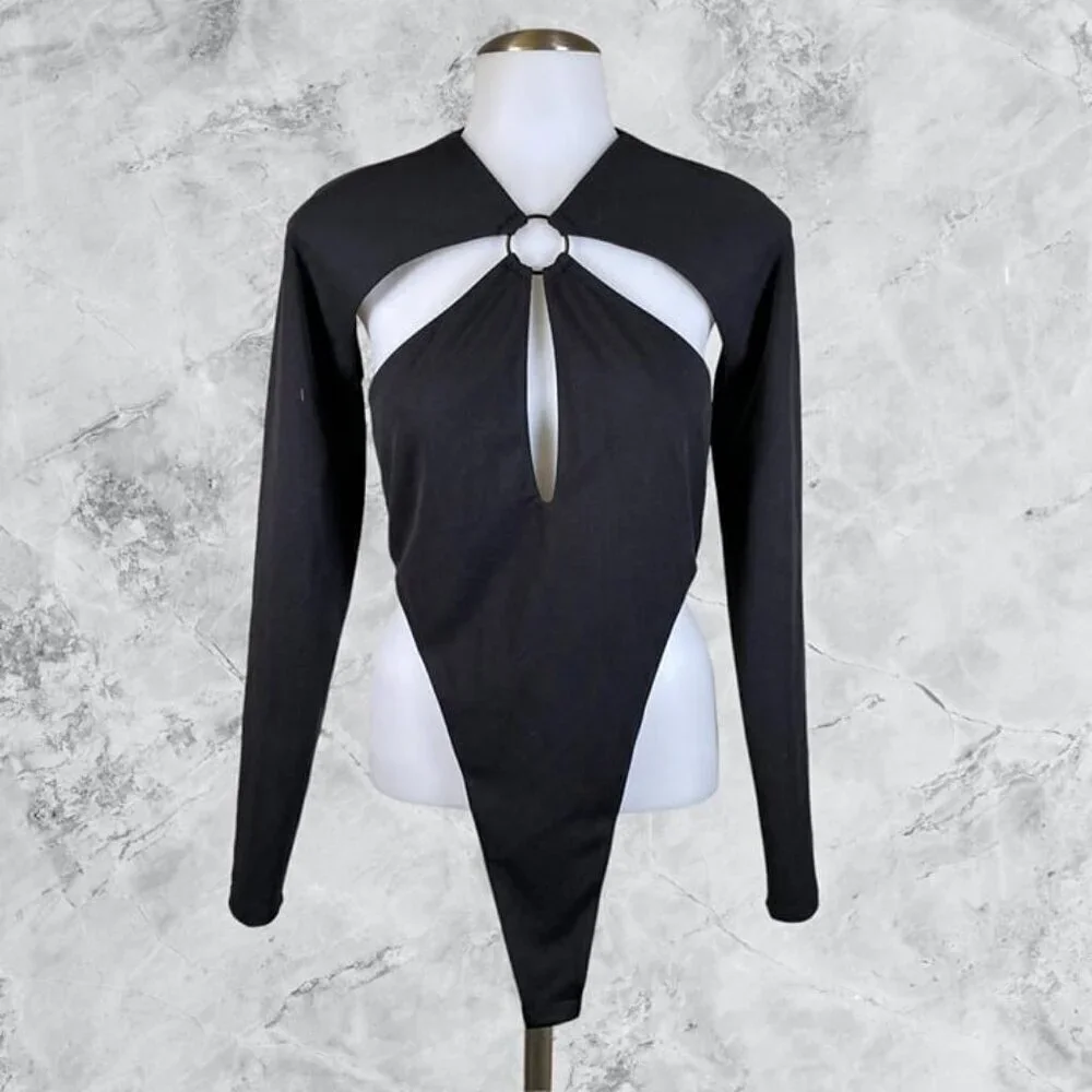 h:ours Nikita Bodysuit - Black - Picture 2 of 8